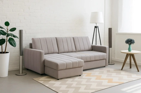 Диван угловой "Ларио" (мора капучино) - Мебельград - фото в интернет-магазине Арктика