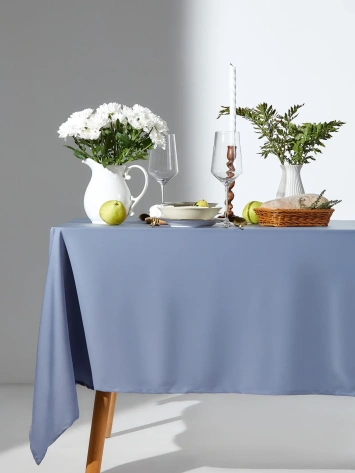 Скатерть Этель Аgate 150х220 см,цв.серо-голубой, 100% п/э 10782115 - Сима-ленд - фото в интернет-магазине Арктика