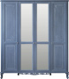 Спальня "Флорентина" 2678-01 БМ851 шкаф 4-х дверн с зерк (голубой агат) - Пинскдрев