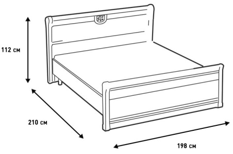 Спальня "Изотта" (ИТ-28/180*200) кровать (старый клен) - Ангстрем - фото в интернет-магазине Арктика