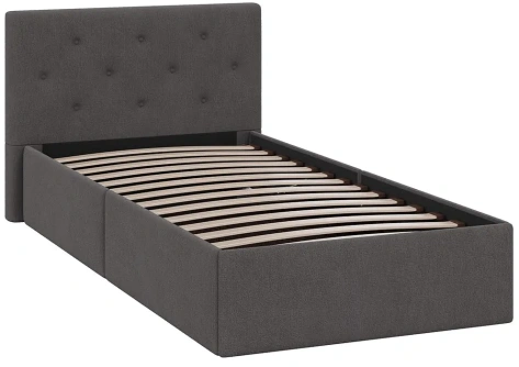 Спальня "Тейлор" кровать 90*190 (Велюр Neo Серый) - Три Я - фото в интернет-магазине Арктика