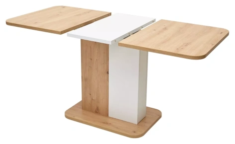 Стол обеденный NEXT (дуб артисан/белый) - М-Сити - фото в интернет-магазине Арктика