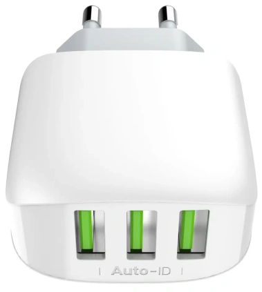 Зарядное устройство сетевое LDNIO A3312 17W USB 3+ Кабель Type-C LD_B4562* - фото в интернет-магазине Арктика