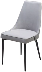 Стул NEPAL-P (СВЕТЛО-СЕРЫЙ Barkhat 4/ ЧЕРНЫЙ) - М-Сити - каталог товаров магазина Арктика