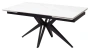 Стол обеденный FORIO DF082-1T (MATT WHITE MARBLE/ BLACK) - М-Сити
