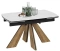 Стол обеденный "Палмер" тип 1 (черный муар/дуб галифакс нат/керамика матовая белый мрамор) - Три Я - фото в интернет-магазине Арктика