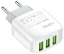 Зарядное устройство сетевое LDNIO A3312 17W USB 3+ Кабель Type-C LD_B4562*