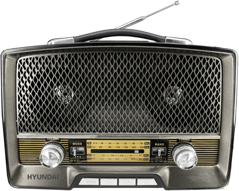 Радиоприемник Hyundai H-PSR156 Коричневый - фото в интернет-магазине Арктика
