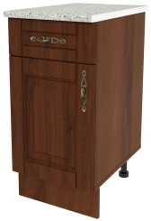 Кухня "Орех" 375.05 шкаф напольный ш40 с ящ (орех) - Столлайн - каталог товаров магазина Арктика