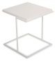 Стол журнальный "Граф" (белый/белое стекло) - Столлайн