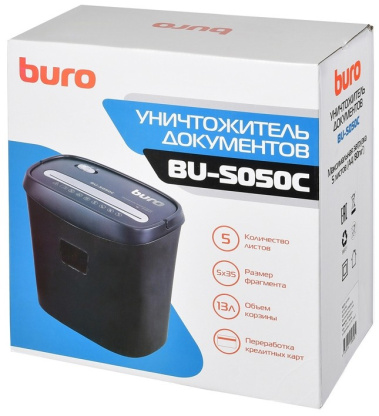 Шредер BURO Home BU-S050C - фото в интернет-магазине Арктика