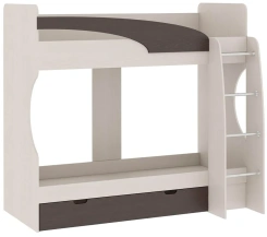 Детская "Карамель 77-02" кровать (анкор светлый/бодега темный) - Атлант - каталог товаров магазина Арктика