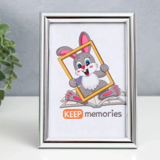 Фоторамка пластик 10х15 см серебро 1114482 - Сима-ленд - каталог товаров магазина Арктика