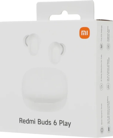 Наушники Xiaomi Redmi Buds 6 Play White (BHR8773GL) TWS - фото в интернет-магазине Арктика