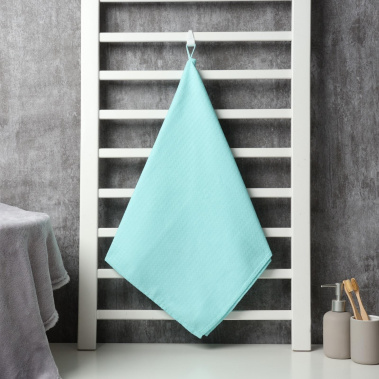 Полотенце вафельное 10323774 50*90 см цв. небесный - Сима-ленд - фото в интернет-магазине Арктика