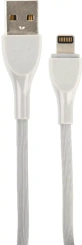 Кабель Perfeo USB A-Lightning, 2.4A, серый, 1м ULTRA SOFT (I4332) - каталог товаров магазина Арктика