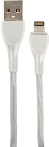Кабель Perfeo USB A-Lightning, 2.4A, серый, 1м ULTRA SOFT (I4332) - фото в интернет-магазине Арктика