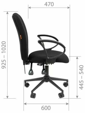 Кресло Chairman 9801 (7150934) (черное) T08 - фото в интернет-магазине Арктика