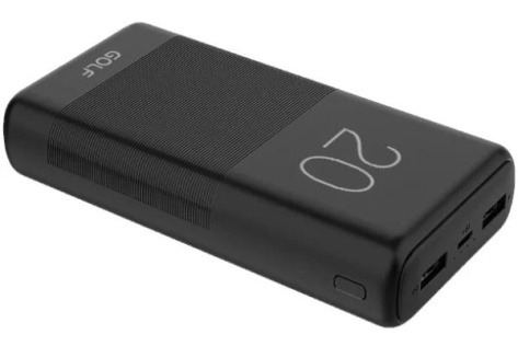 Портативный аккумулятор GOLF G81 20000mAh (черный) - фото в интернет-магазине Арктика