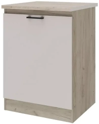Кухня "Сан-Ремо" 454.32 Шкаф напольный ш60 (Дуб Крафт серый/Кашемир) - Столлайн - каталог товаров магазина Арктика