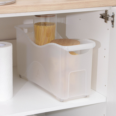 Контейнер д/хранения10л на колесах прямоуг, цвет белый 4652029 - Сима-ленд - фото в интернет-магазине Арктика