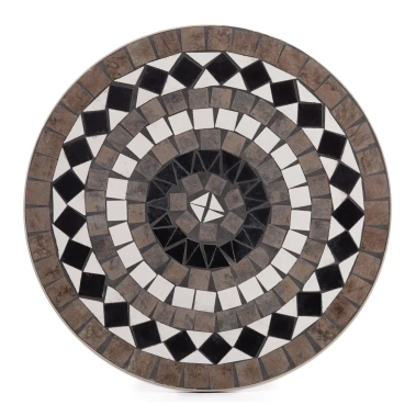 Стол "Secret de Maison ROMEO" (mod. PL08-7451RV/металл, 60*72см, белый/плитка "калейдоскоп") - Тетчер - фото в интернет-магазине Арктика