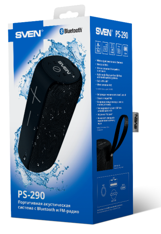 Колонки Sven PS-290 (черные) - фото в интернет-магазине Арктика