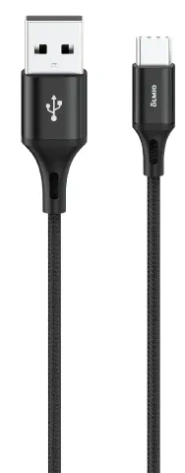 Кабель OLMIO Basic, USB 2.0 - Type-C, 1.2м, 2.1A, черный (41638) - фото в интернет-магазине Арктика