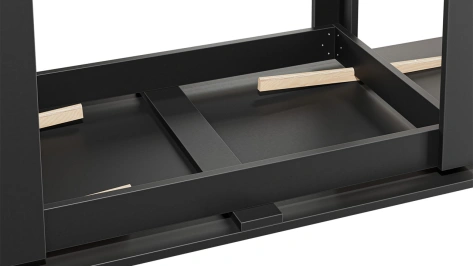 Стол обеденный "Хьюстон" Т2 (Черный/Белый мрамор) - Три Я - фото в интернет-магазине Арктика