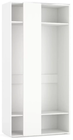 "ПРАГА" Джей шкаф угловой левый 1000 мм SU2010L белый - Евромебель - фото в интернет-магазине Арктика