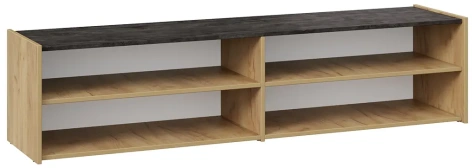 Тумба под ТВ "Рокс" тип 1 (дуб крафт золотой/каменный уголь) - Три Я - фото в интернет-магазине Арктика