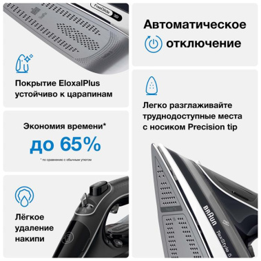 Утюг Braun SI5188BK - фото в интернет-магазине Арктика