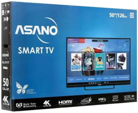 Телевизор Asano 50LU8110T UHD Smart TV - фото в интернет-магазине Арктика