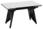 Стол обеденный "Шелдон" тип 1 (черный муар/керамика матовая белый мрамор) - Три Я - фото в интернет-магазине Арктика