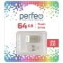 Флеш диск Perfeo 64Gb M05 металическая (PF-M05MS064OTGR) OTG