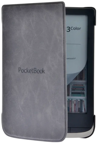 Обложка PocketBook PBC-628-DG-RU Серая для 606/616/627/628/632/633  - фото в интернет-магазине Арктика