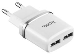 Зарядное устройство HOCO С12 (HC-47759) 2xUSB (белый) - каталог товаров магазина Арктика