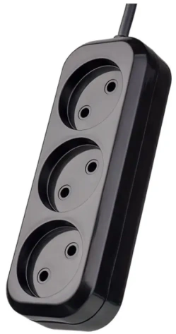Удлинитель Perfeo RU Power PF_B4066 3,0м, 3 розетки, чёрный (Р16-012)* - фото в интернет-магазине Арктика