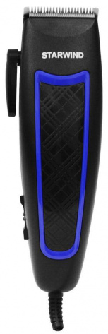 Машинка для стрижки Starwind SBC1710 черный/синий - фото в интернет-магазине Арктика