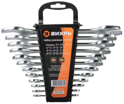 Набор ключей рожковых ВИХРЬ 12 шт., 6-32 мм - каталог товаров магазина Арктика