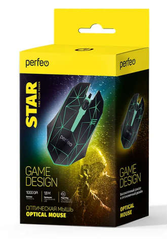 Мышь Perfeo STAR (PF_A4799) (черная) - фото в интернет-магазине Арктика