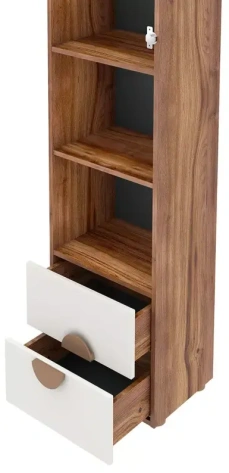 Детская "Тризиль" 476.04 шкаф 1 дверн. с ящ. (дуб барокко/зеленый камень) - Столлайн - фото в интернет-магазине Арктика