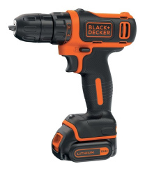 Дрель аккумуляторная Black&Decker BDCDD12K1B-QW - каталог товаров магазина Арктика