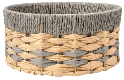 Корзина "Колос" Sun-02 S стеллажная (25*25*12) бежевый, серый- Магамакс - каталог товаров магазина Арктика