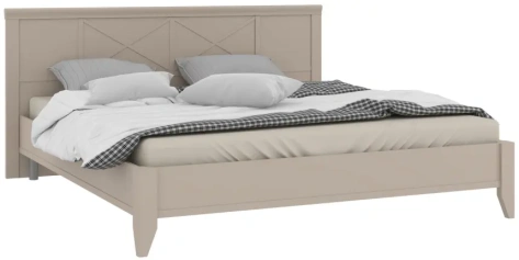 Спальня "Кантри" (КА-800.27) кровать 140*200 (Кашемир серый) - Ангстрем - фото в интернет-магазине Арктика