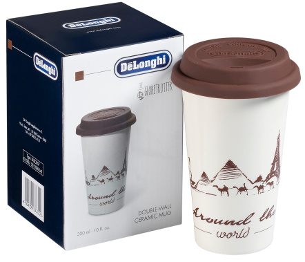Термокружка DeLonghi DLSC057 (GLOBETROTT) - фото в интернет-магазине Арктика