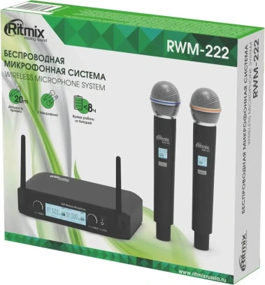 Микрофон Ritmix RWM-222 Black  - фото в интернет-магазине Арктика