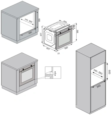 Духовка HiSTORY OE778B.RWH - фото в интернет-магазине Арктика