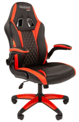Кресло Chairman game15 (7069667) (черно/красное) - каталог товаров магазина Арктика