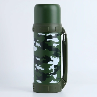 Термос, 1.2 л, "Камуфляж", с кружкой, сохраняет тепло 18 ч 7109230 -  Сима-ленд - фото в интернет-магазине Арктика